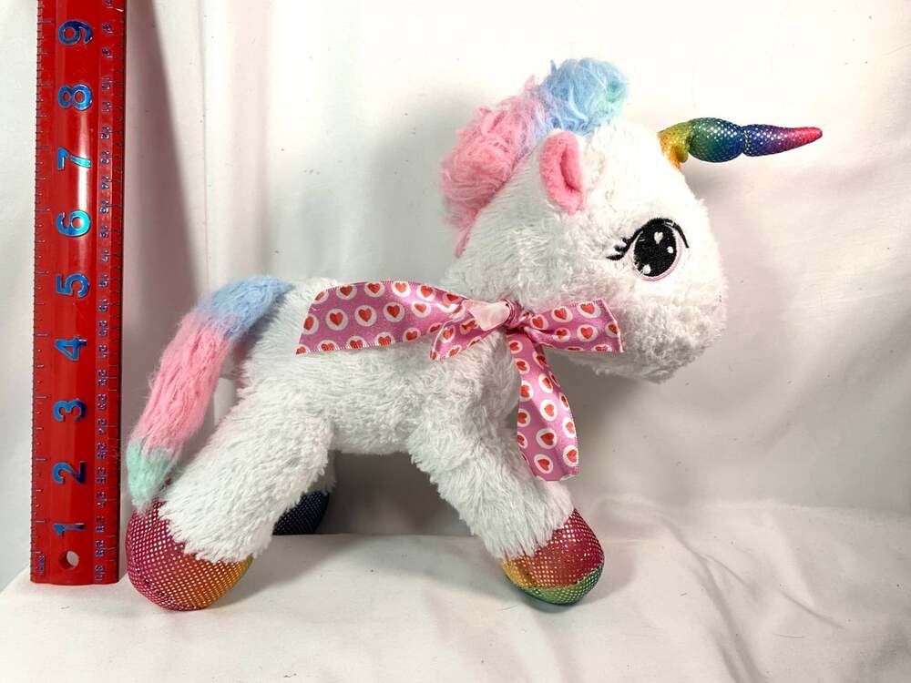 White Rainbow Unicorn  plush